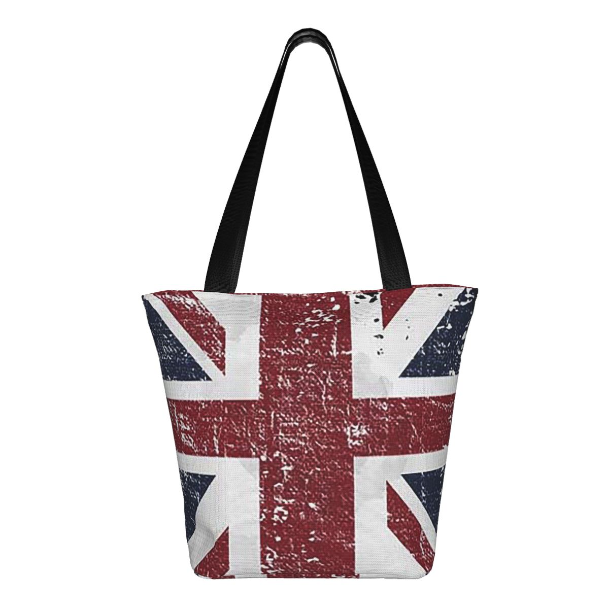 Women Bags Uk - Distressed British Flag Black Grey Union
