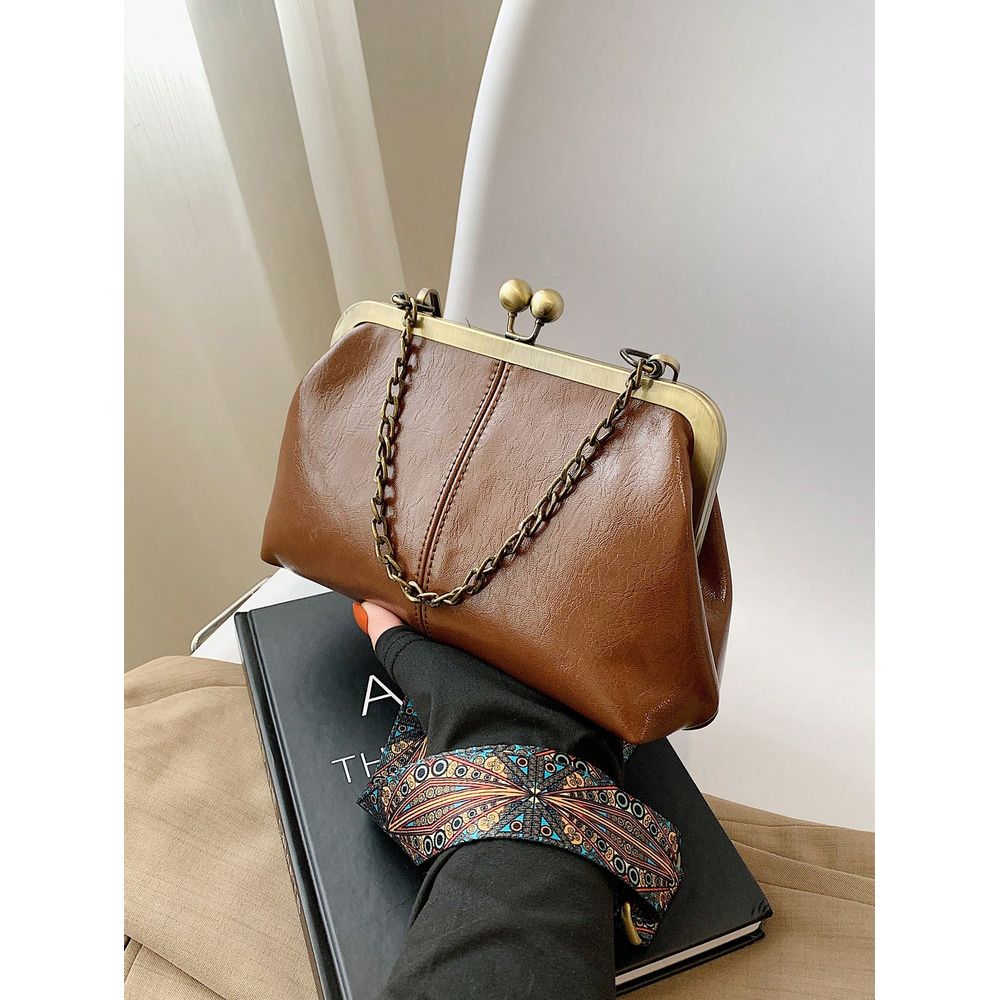 Women'S Bags For Work - Brown Shoulder Crossbody Bag, Bohemian Style