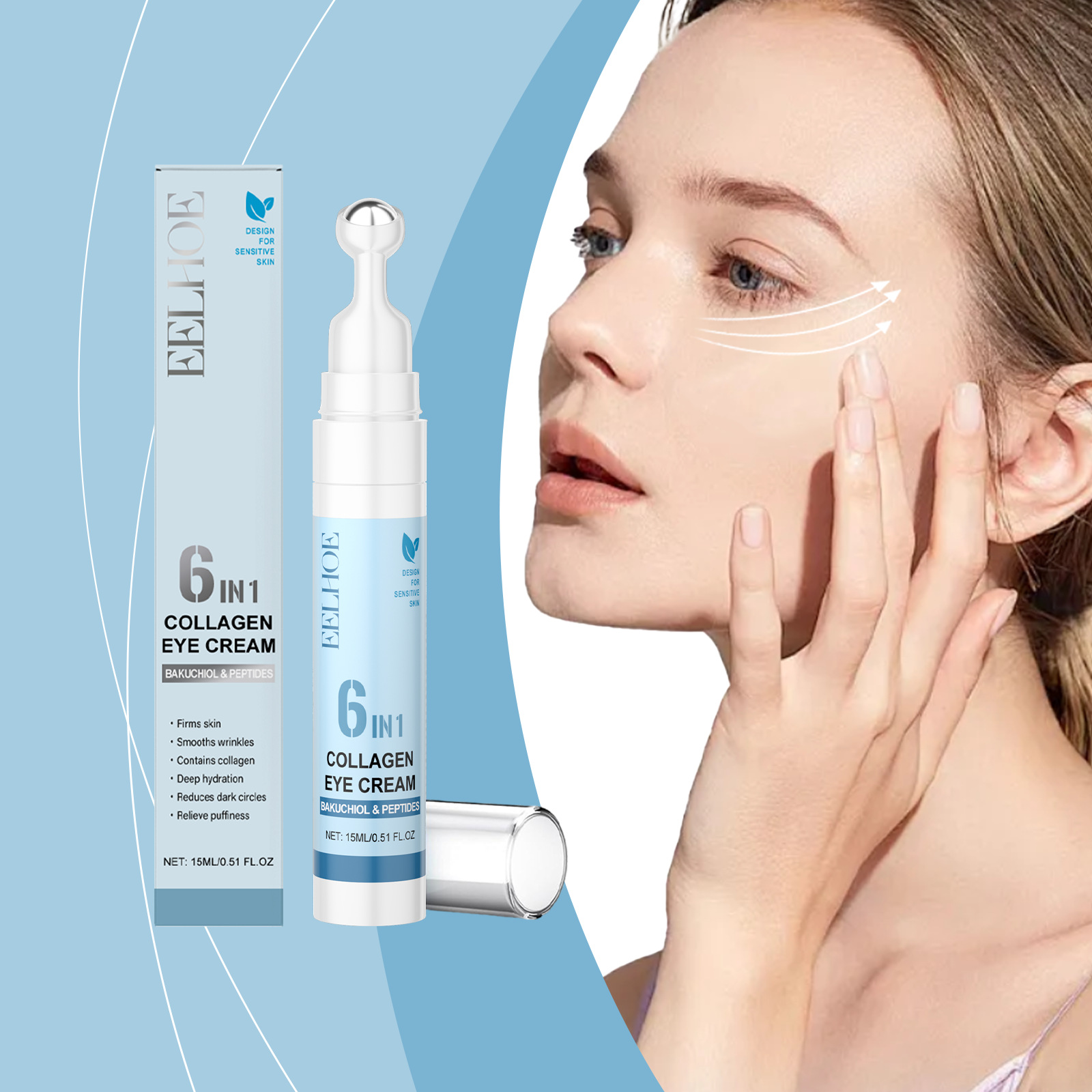 Women Bags Under Eyes - ​EELHOE Under Eye Cream Anti Wrinkle