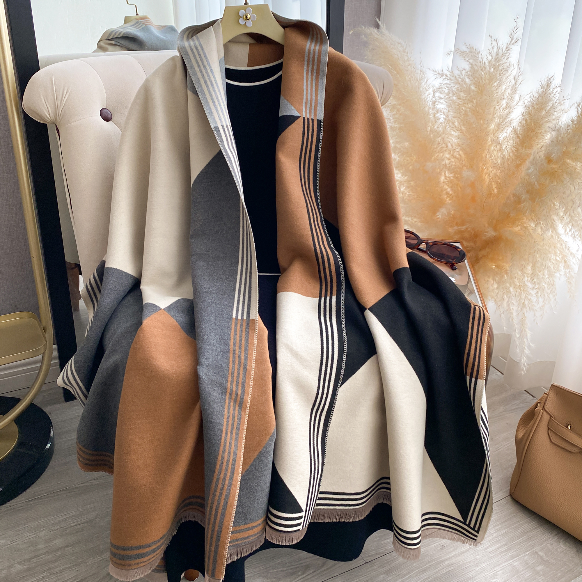 Women Bags Trend 2025 - 2025 Luxury Winter Cashmere Scarf Women