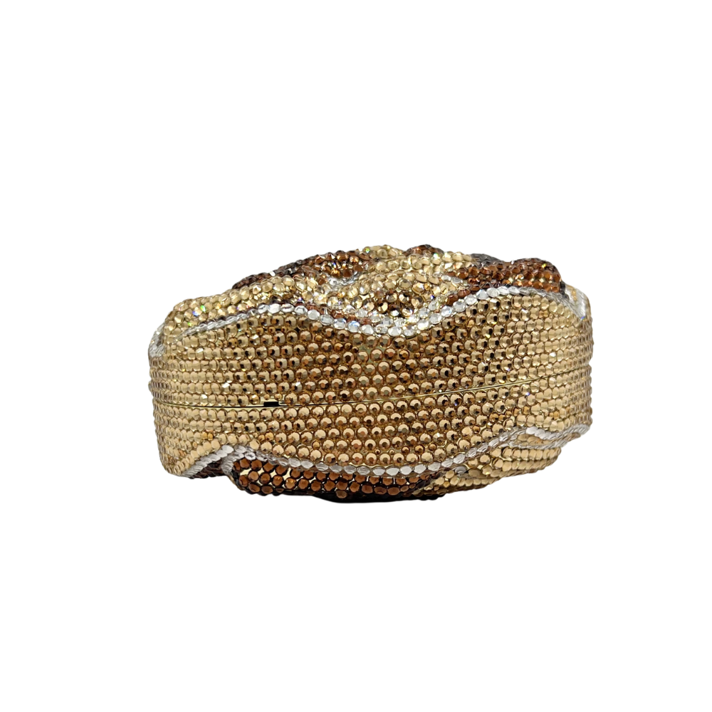 Women Bags Wholesale - Flat Base Rhinestone Bud Clutch, Crystal