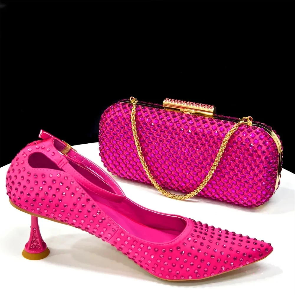 Women Bags And Shoes - 2026 Chic Fuchsia Color Women's Heels