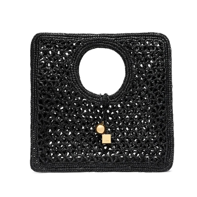 Women Bags On Sale - Interlocking-closure Tote Bag Women Black Flat