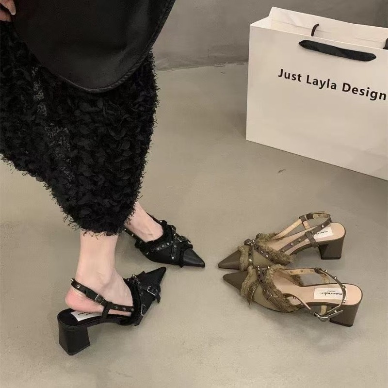 Women High Heel Shoes French B - Women Bags And Shoes บทวิจารณ์และราคา