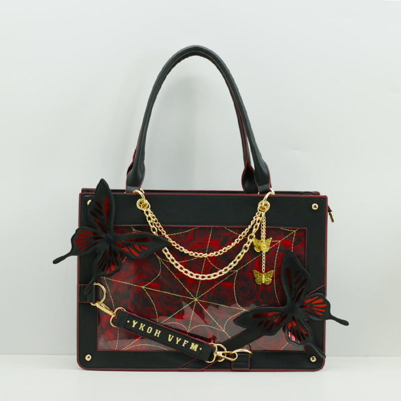 Y2K Dark Gothic Style Butterfl - Women'S Japanese Bags บทวิจารณ์และราคา
