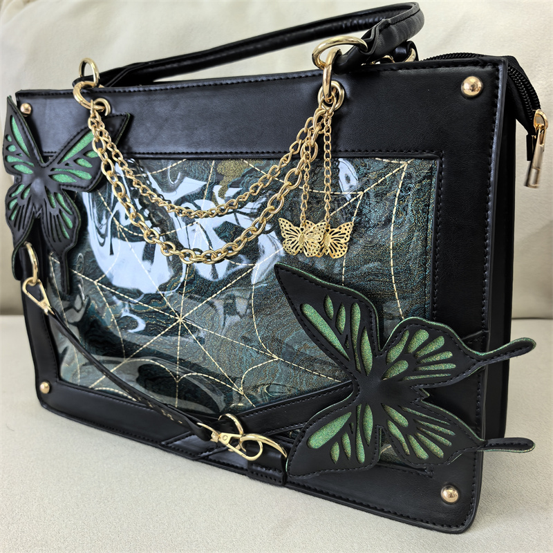 Y2K Dark Gothic Style Butterfl - Women'S Japanese Bags บทวิจารณ์และราคา