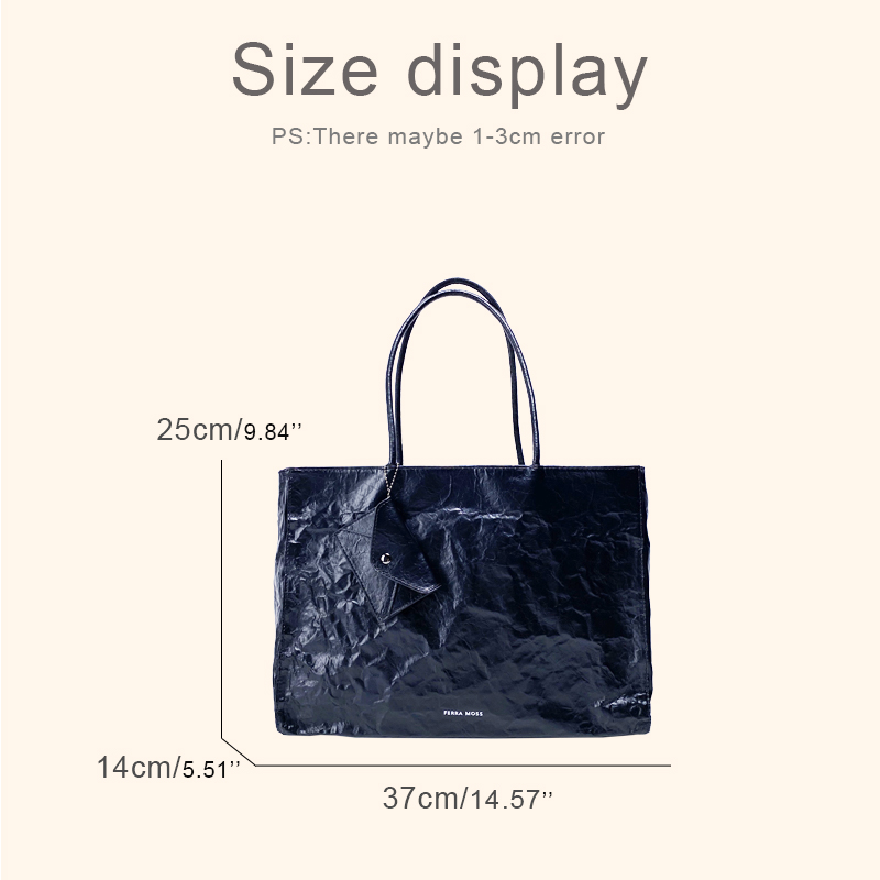 Korean Casual Kraft Paper Tote - Women Bags On Sale บทวิจารณ์และราคา