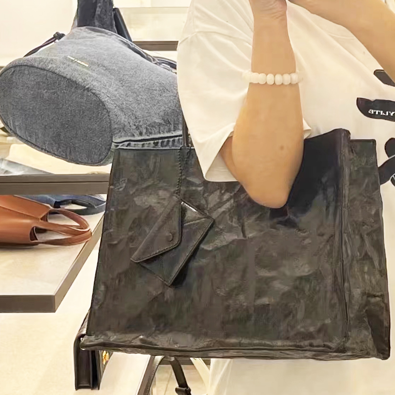 Korean Casual Kraft Paper Tote - Women Bags On Sale บทวิจารณ์และราคา