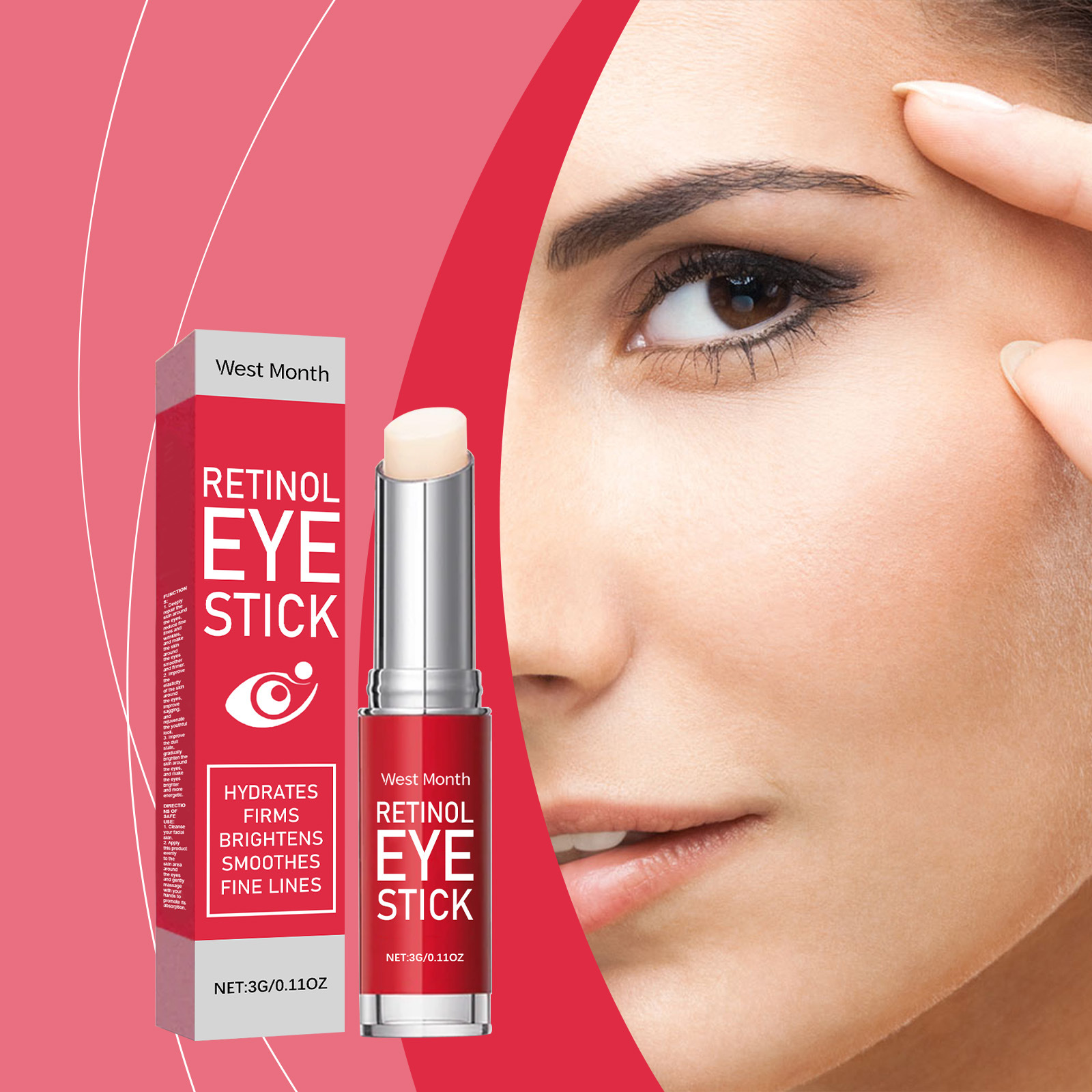 Retinol Eye Stick With Collage - Women Bags Under Eyes บทวิจารณ์และราคา