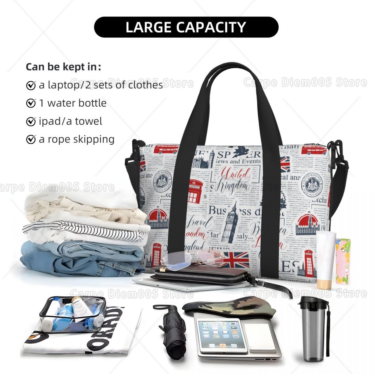 Vintage UK London Newspaper Tr - Women Bags Uk บทวิจารณ์และราคา