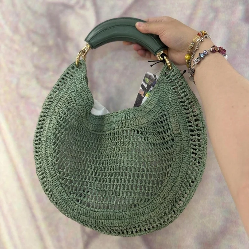 Hobo Designer Hollowed Handbag - Basket Bag Wicker บทวิจารณ์และราคา