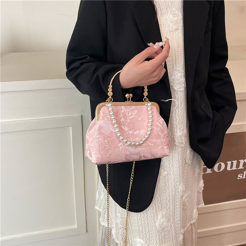 Vintage Classic Lace Bag pearl - Evening Bag Beaded บทวิจารณ์และราคา