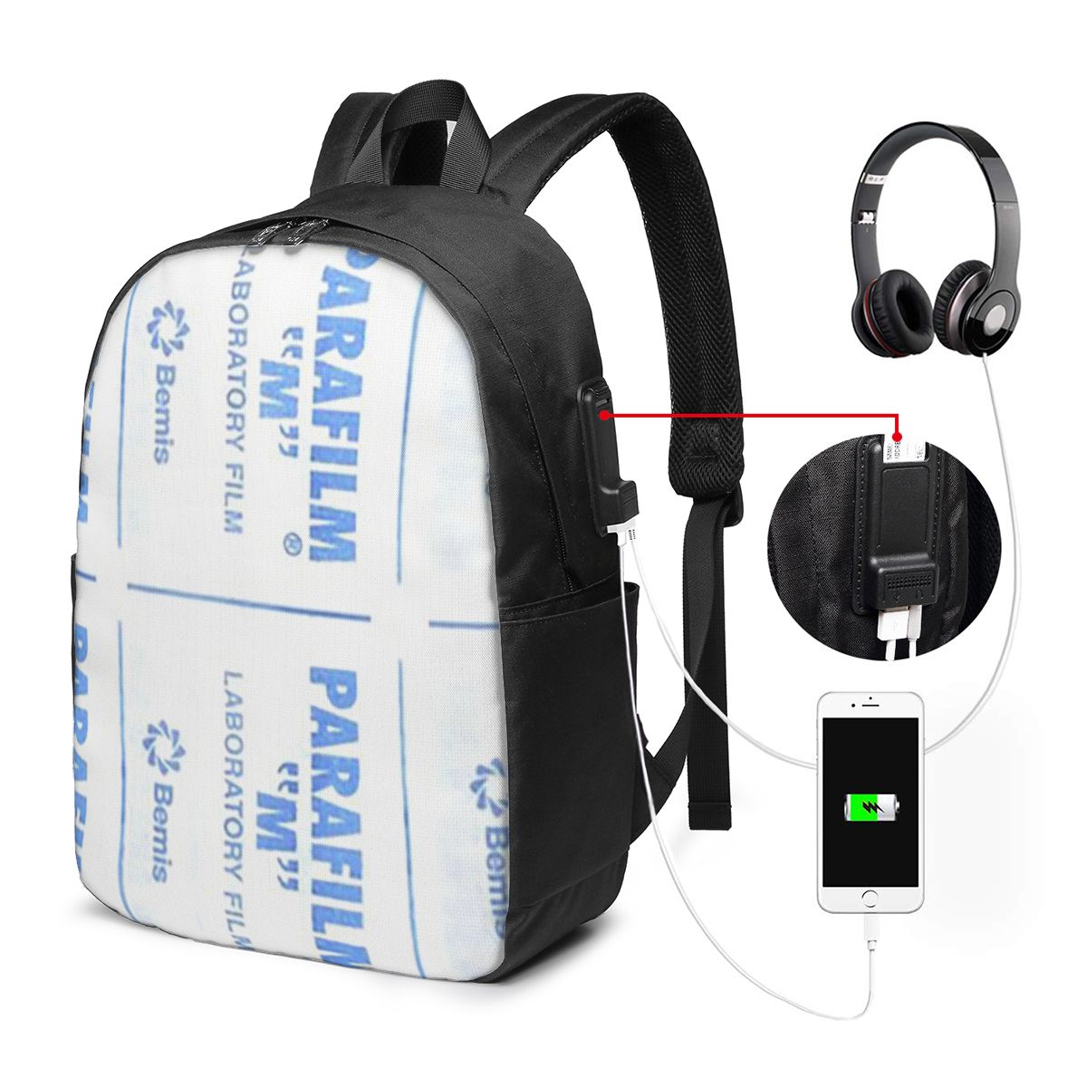 Parafilm Is A Lifesaver Backpa - Women Bags College บทวิจารณ์และราคา