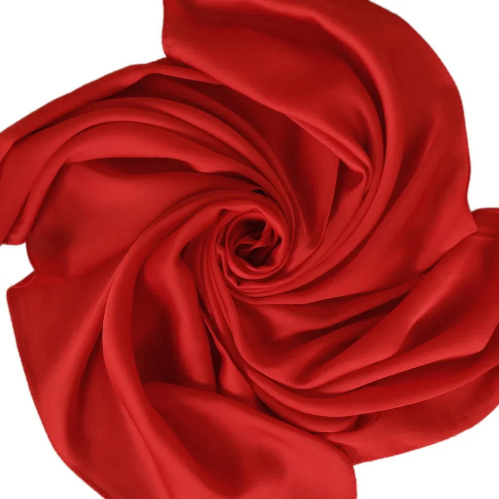 Satin Scarf Women 70cm Solid C - Women Bags Wholesale บทวิจารณ์และราคา