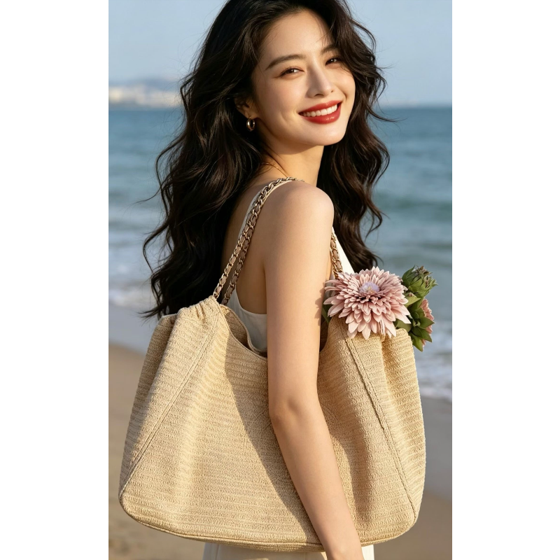 Chain Raffia 2026 Summer Beach - Women'S Bags Handbags บทวิจารณ์และราคา