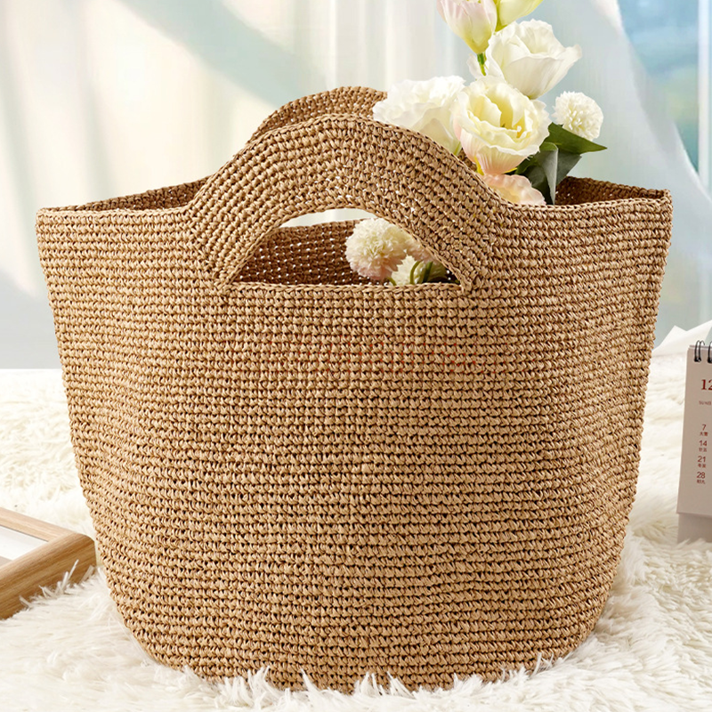 2026 Handcrafted Luxury Raffia - Basket Bag Wicker บทวิจารณ์และราคา