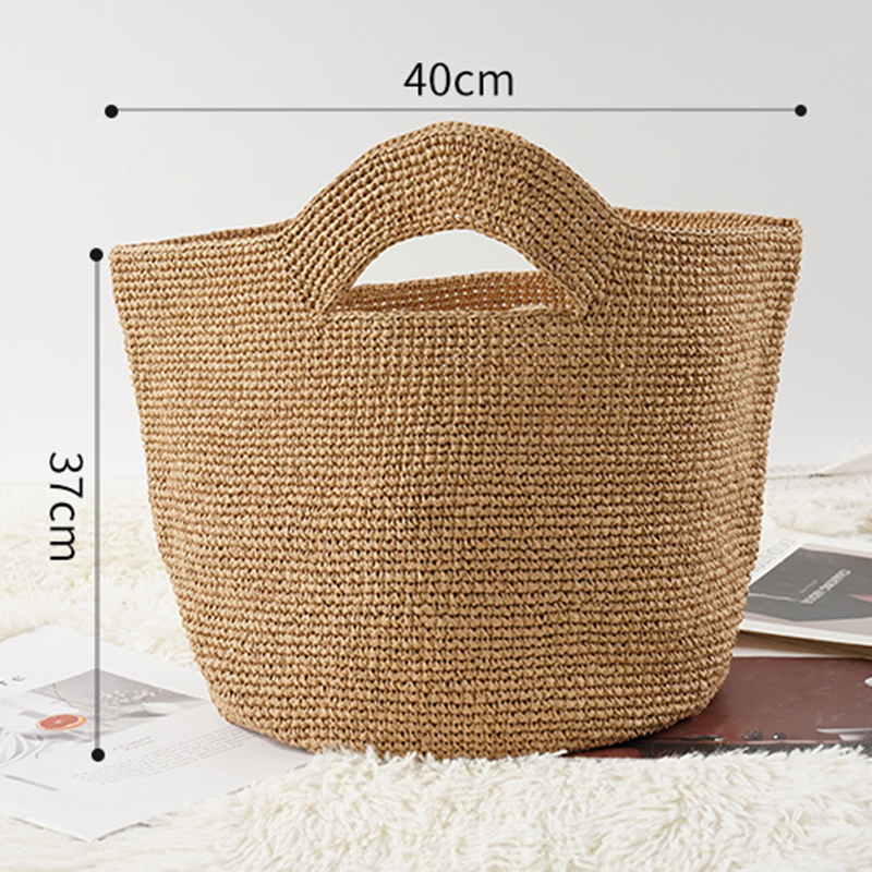 2026 Handcrafted Luxury Raffia - Basket Bag Wicker บทวิจารณ์และราคา