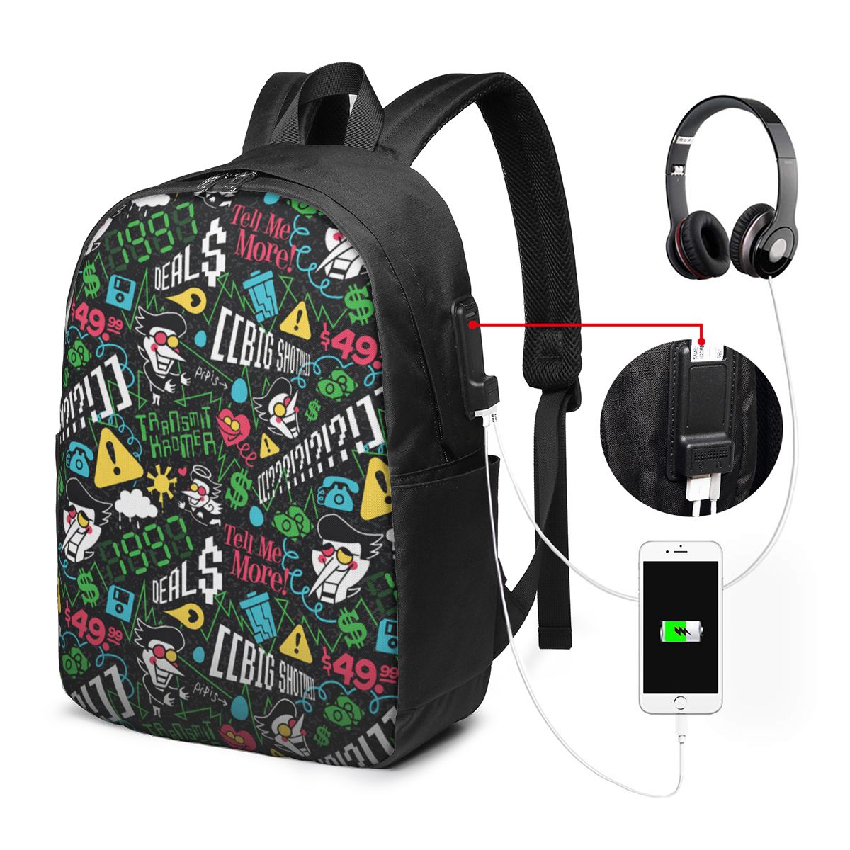 Deltarune SPAMTON G Backpack T - Women Bags College บทวิจารณ์และราคา