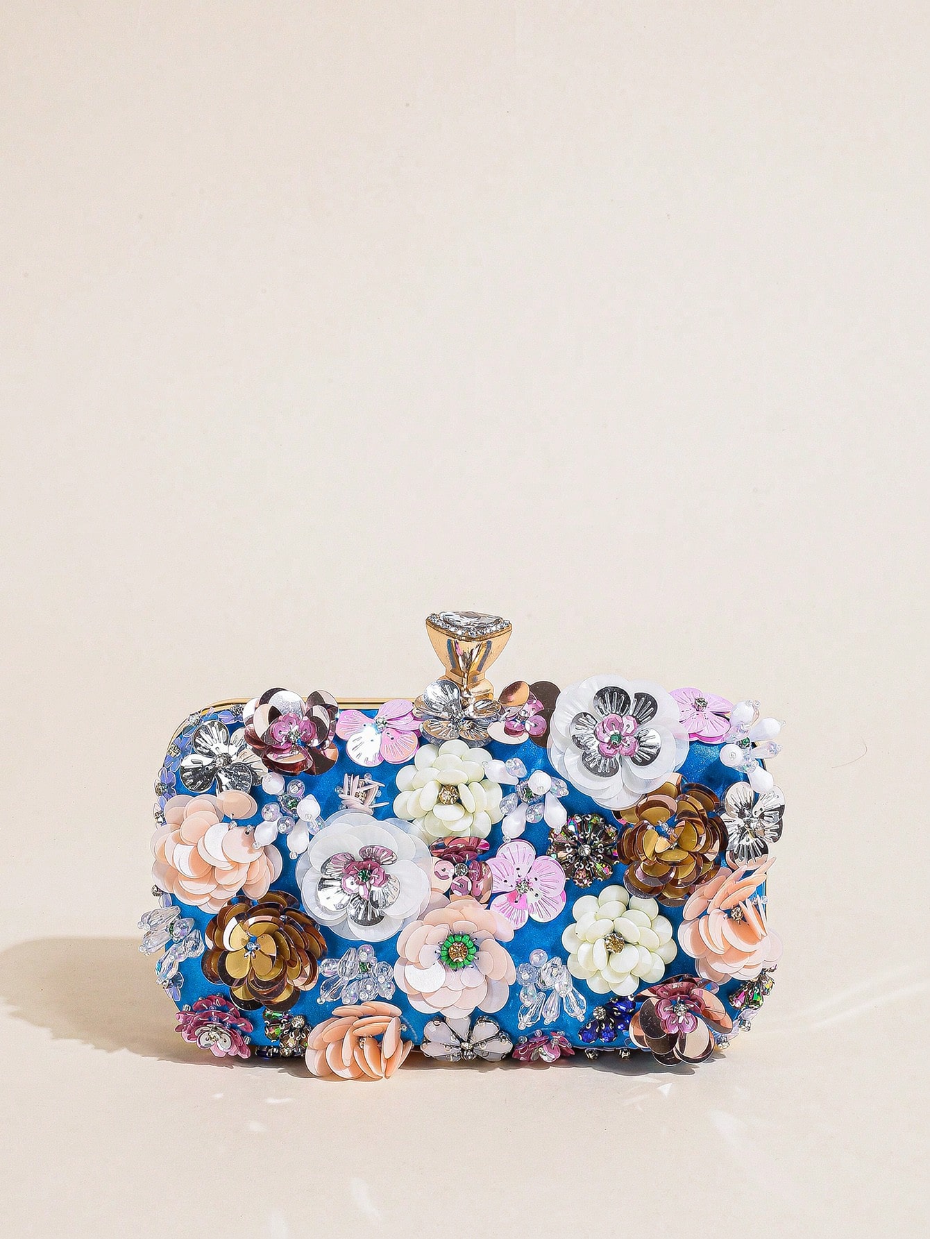 I PC Black Elegant Floral Bead - Evening Bag Beaded บทวิจารณ์และราคา