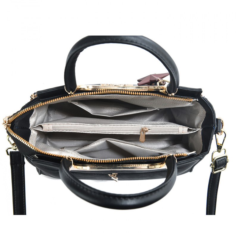 Stylish women's handbag, solid - Women'S Bags Handbags บทวิจารณ์และราคา