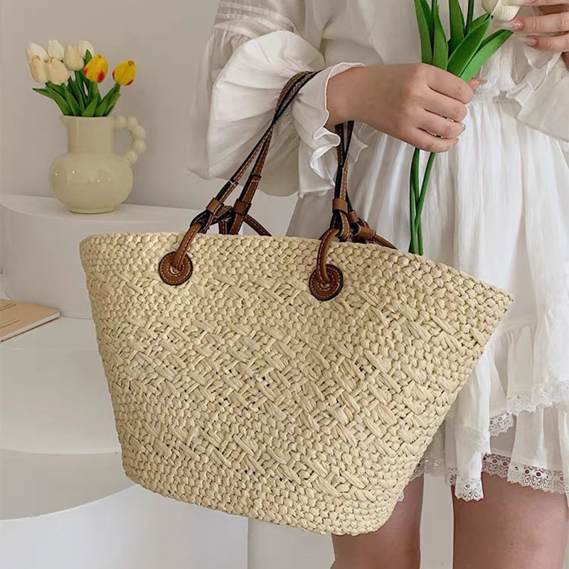 New Shoulder Bag Handmade Stra - Basket Bag Wicker บทวิจารณ์และราคา