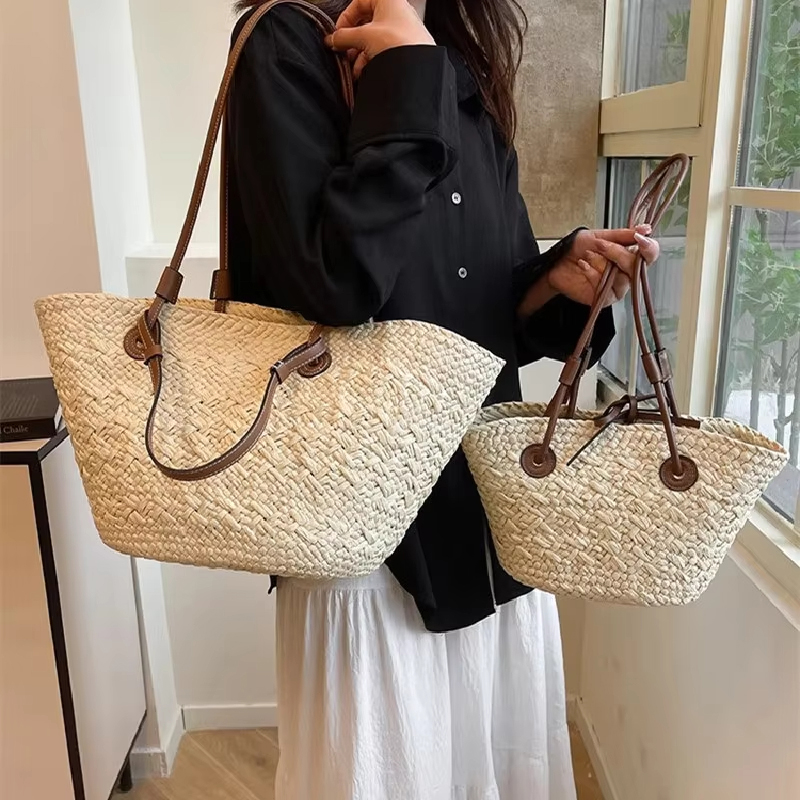 New Shoulder Bag Handmade Stra - Basket Bag Wicker บทวิจารณ์และราคา