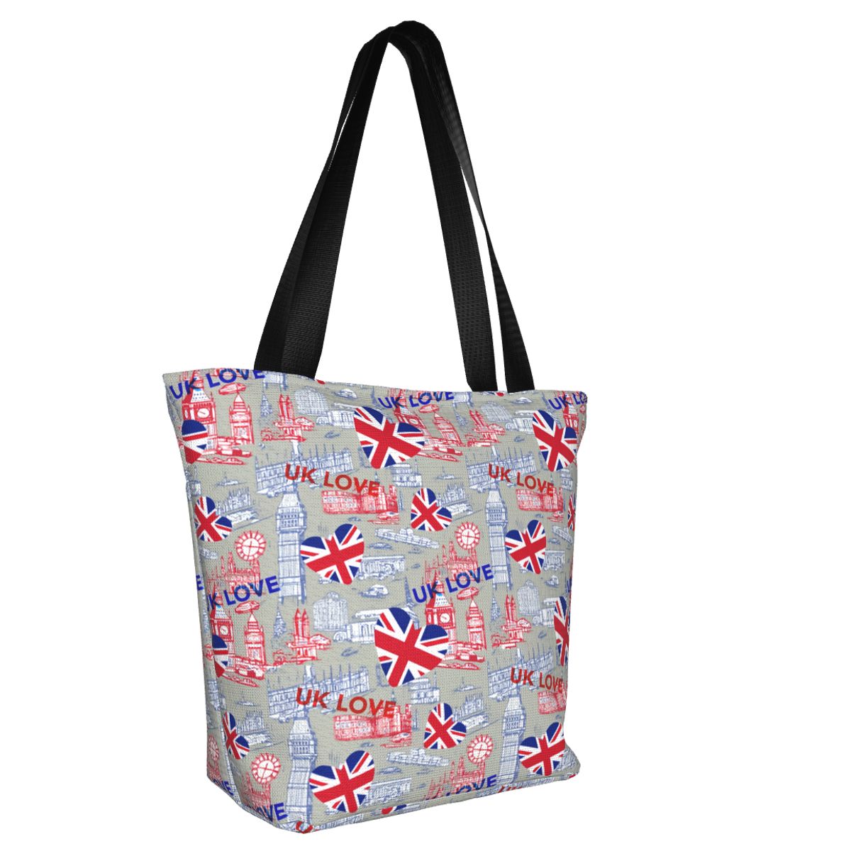 Custom Flag Of The UK Love Gro - Women Bags Uk บทวิจารณ์และราคา