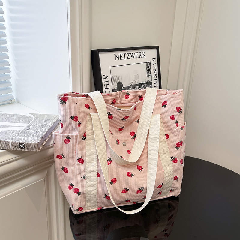Wholesale Strawberry Corduroy  - Women Bags Wholesale บทวิจารณ์และราคา