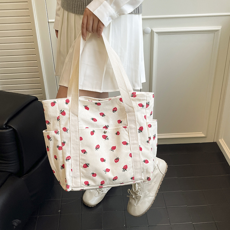 Wholesale Strawberry Corduroy  - Women Bags Wholesale บทวิจารณ์และราคา