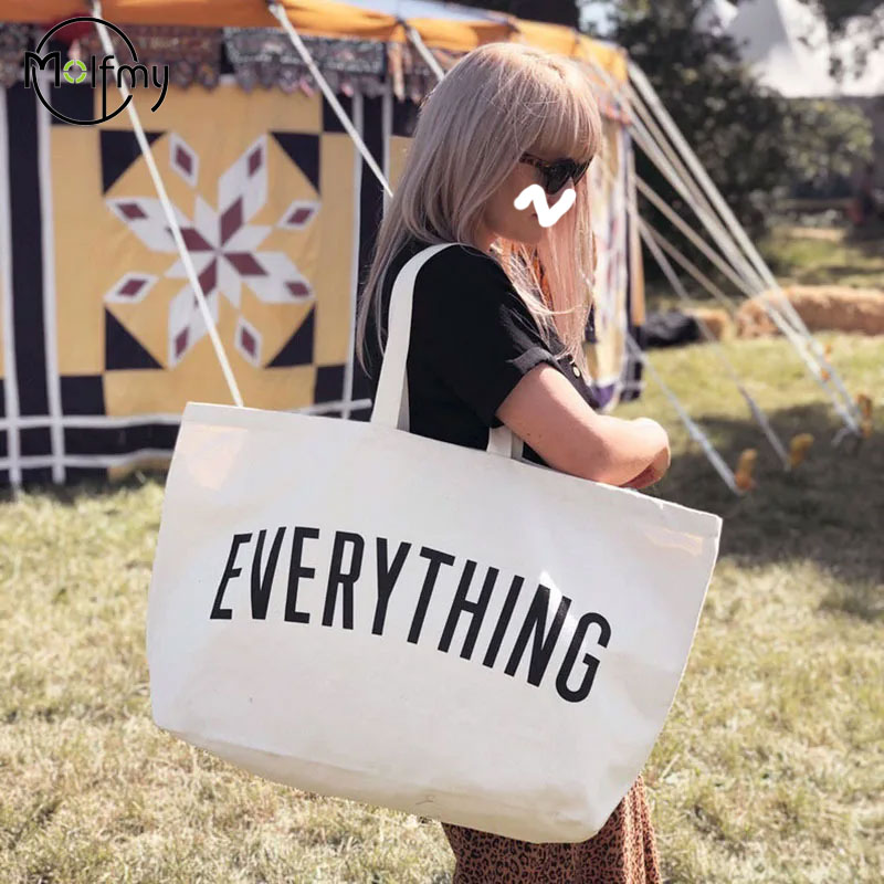 Large Capacity Canvas Tote Bag - Women Bags Wholesale บทวิจารณ์และราคา