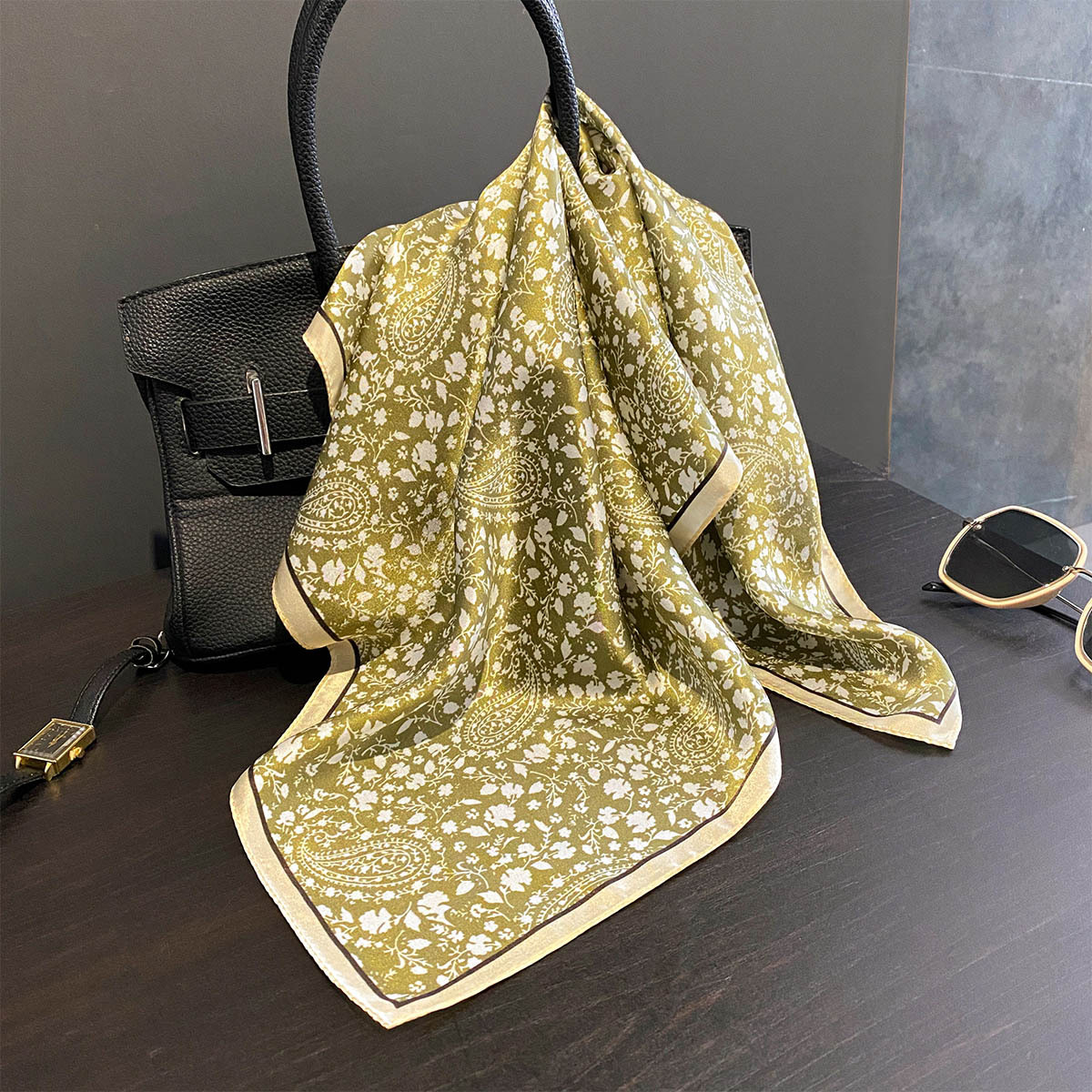 Luxury 100% Pure Silk Square S - Women Bags Online บทวิจารณ์และราคา