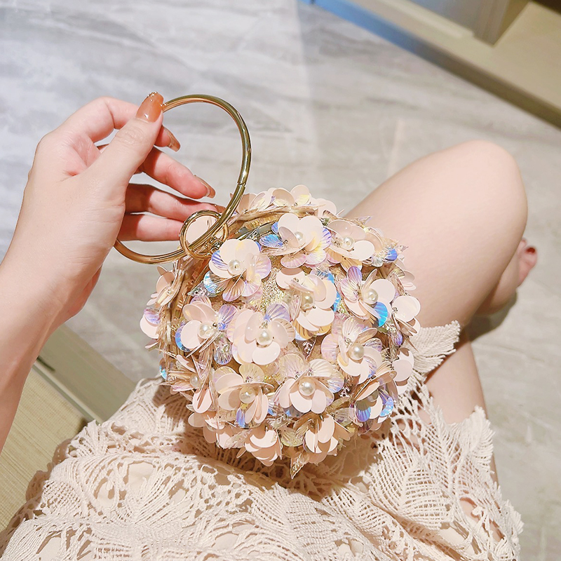 Mini Sequin Flower Evening Bag - Evening Bag Beaded บทวิจารณ์และราคา