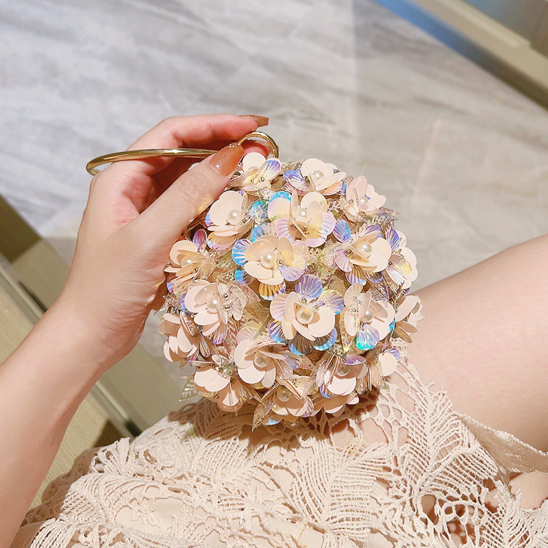 Mini Sequin Flower Evening Bag - Evening Bag Beaded บทวิจารณ์และราคา