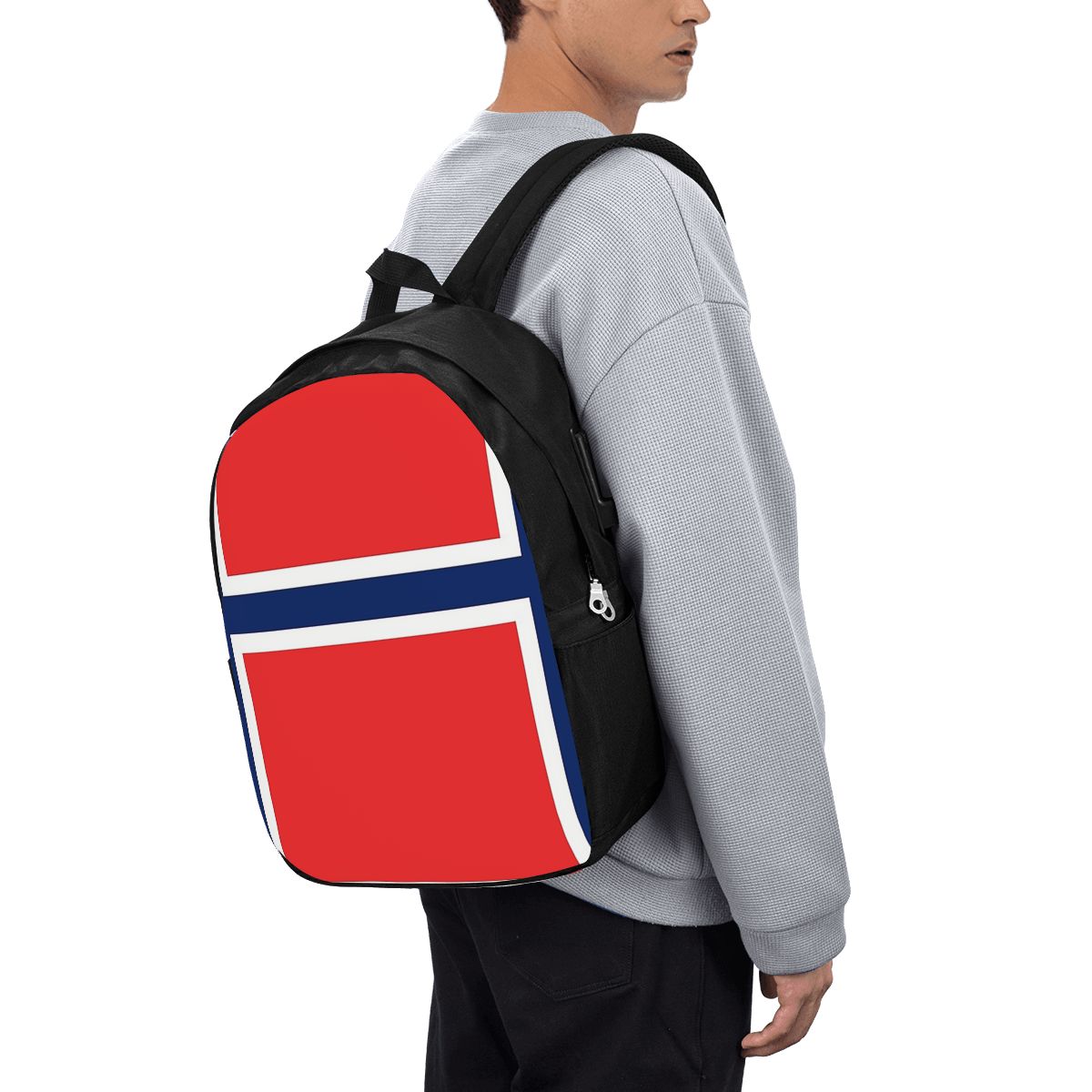 Norway Flag Backpack Travel No - Women Bags College บทวิจารณ์และราคา