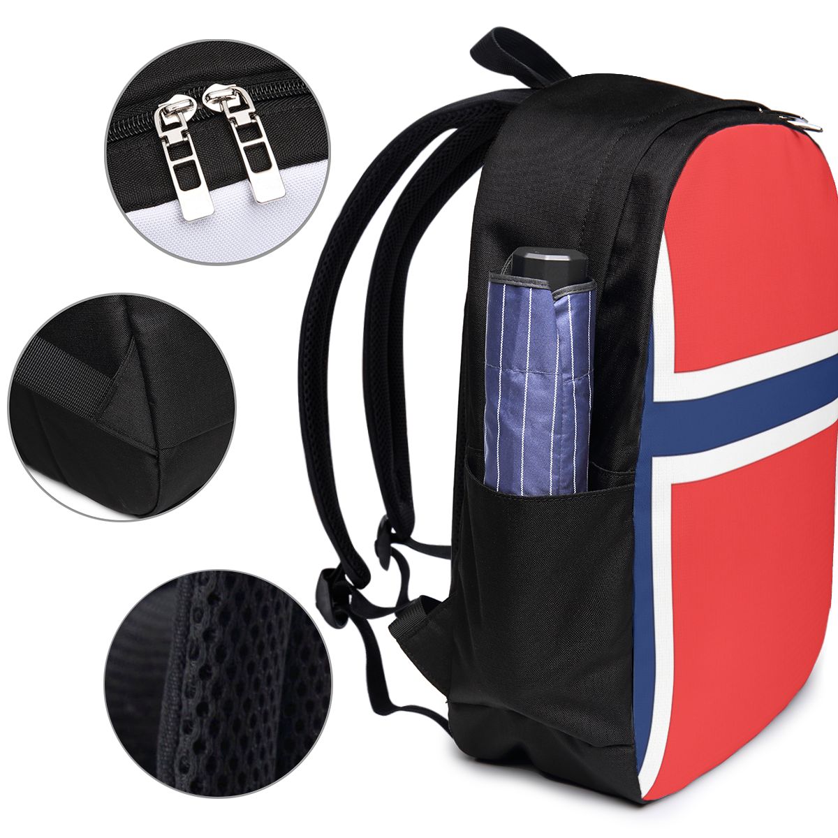 Norway Flag Backpack Travel No - Women Bags College บทวิจารณ์และราคา