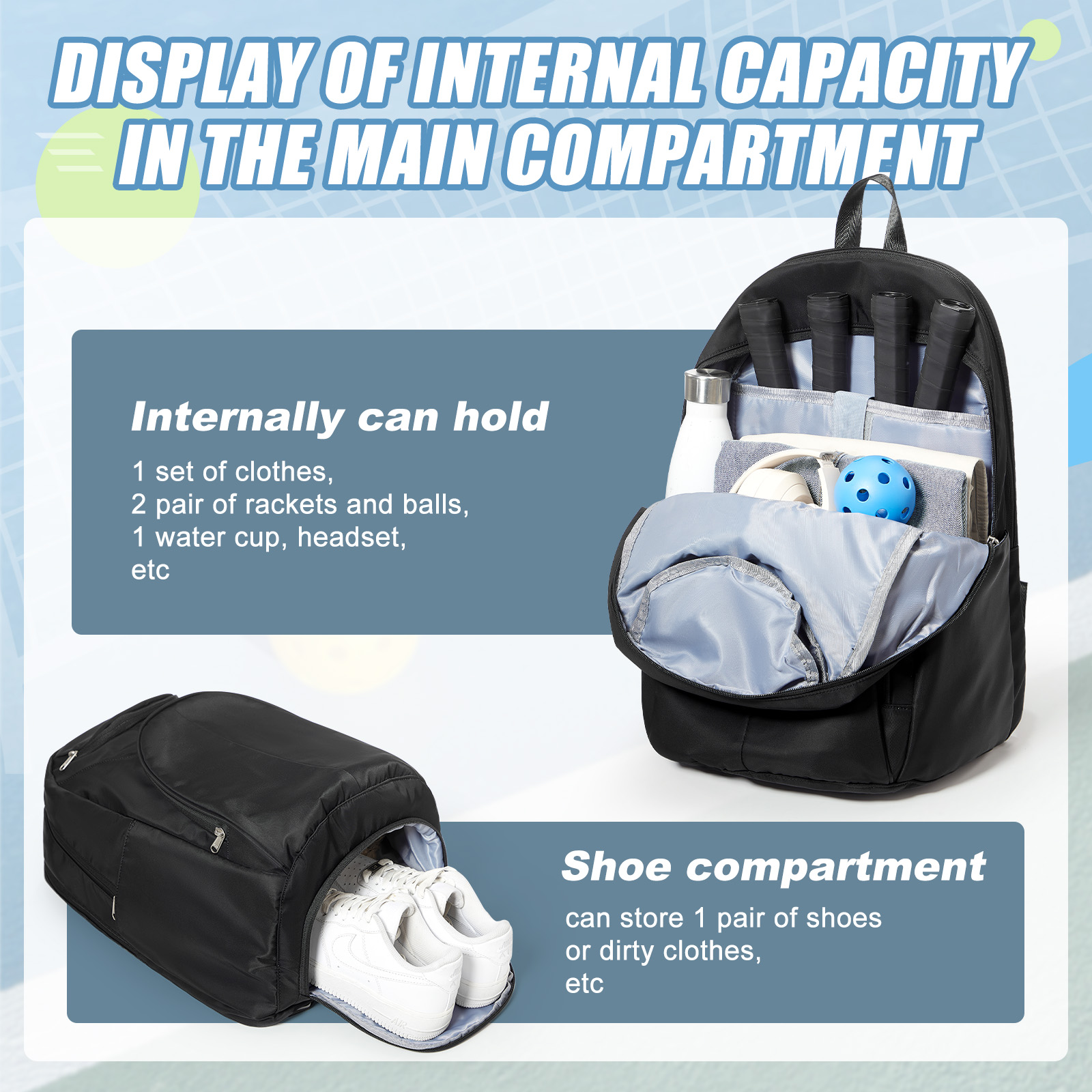 Tennis Bag Tennis Backpack 2 R - Women Bags And Shoes บทวิจารณ์และราคา