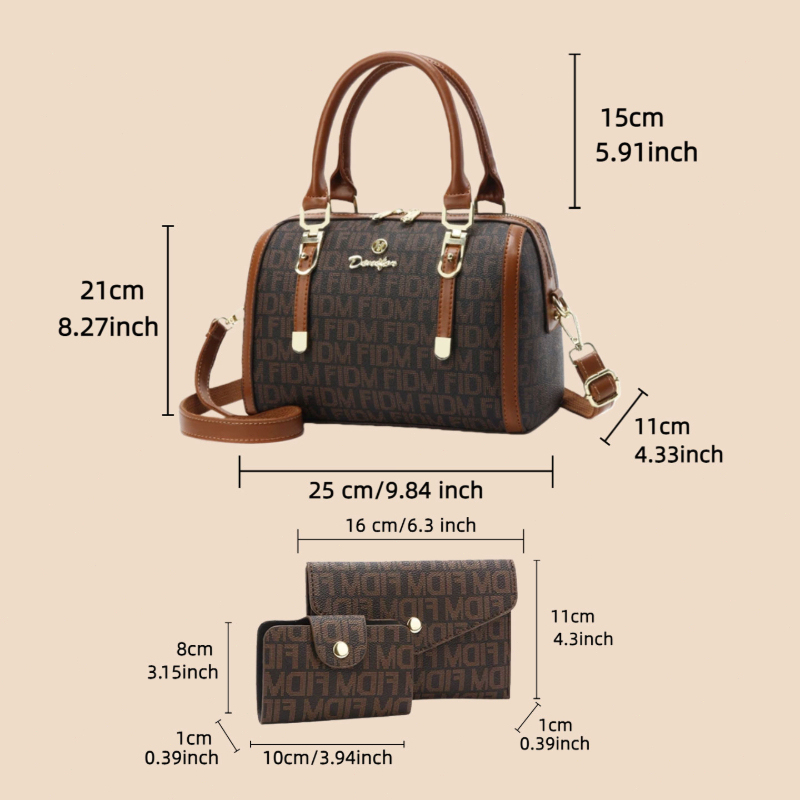 3-piece set of Boston women's  - Women'S Bags Handbags บทวิจารณ์และราคา