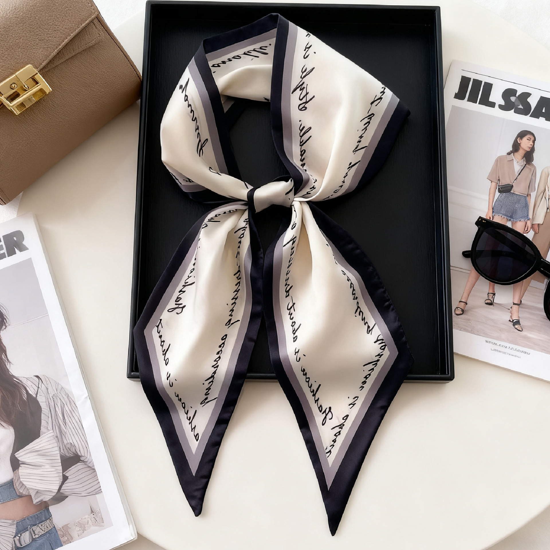 Luxury Long Neckerchief Skinny - Women Bags Online บทวิจารณ์และราคา