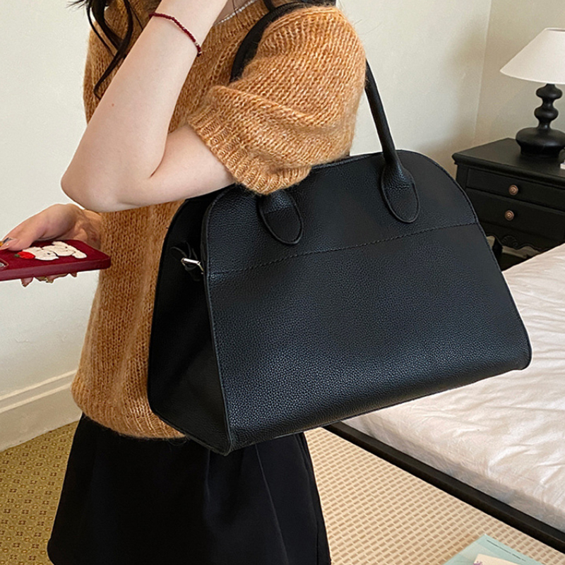 High-end Genuine Leather Tote  - Basket Bag Wicker บทวิจารณ์และราคา