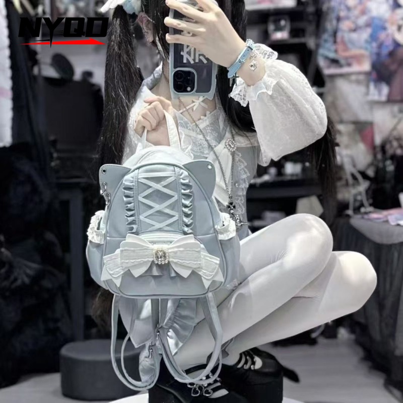 Sweet Japanese Lace Bow Cat Ea - Women'S Japanese Bags บทวิจารณ์และราคา