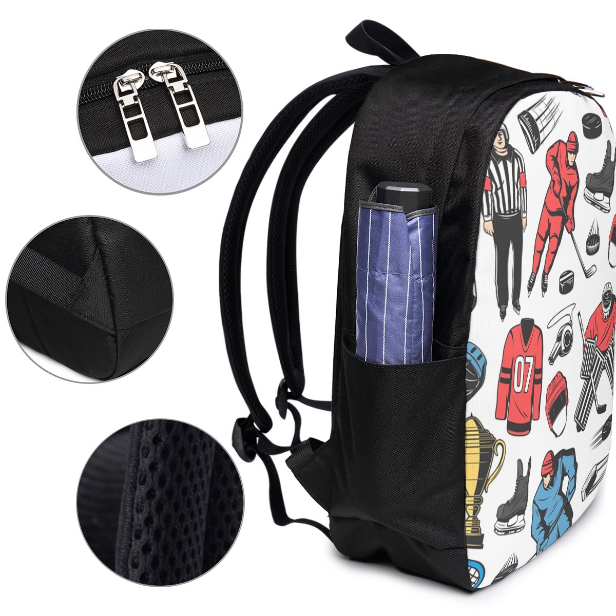 Ice Hockey Players On Rink Bac - Women Bags College บทวิจารณ์และราคา