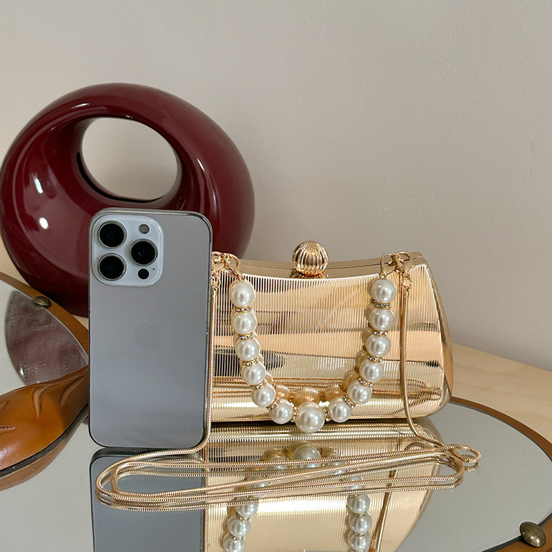 Women Gold Metallic Crossbody  - Women Bags Popular Brands บทวิจารณ์และราคา
