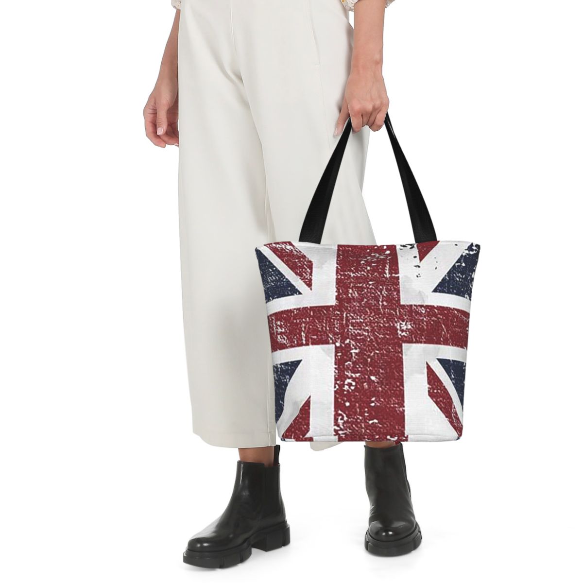 Distressed British Flag Black  - Women Bags Uk บทวิจารณ์และราคา