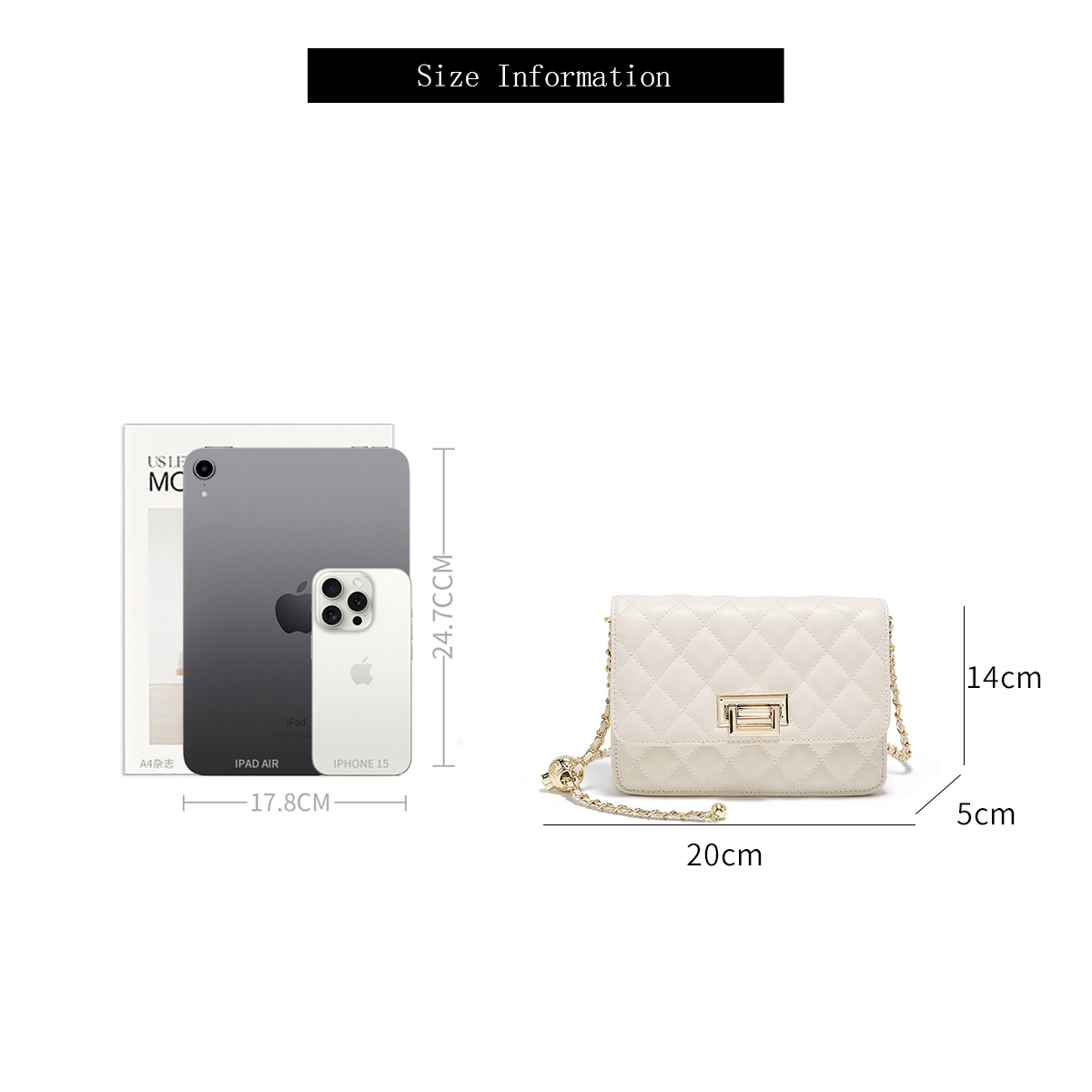 FOXER 2026 Women White Quilted - Women Bags 2026 Trends บทวิจารณ์และราคา