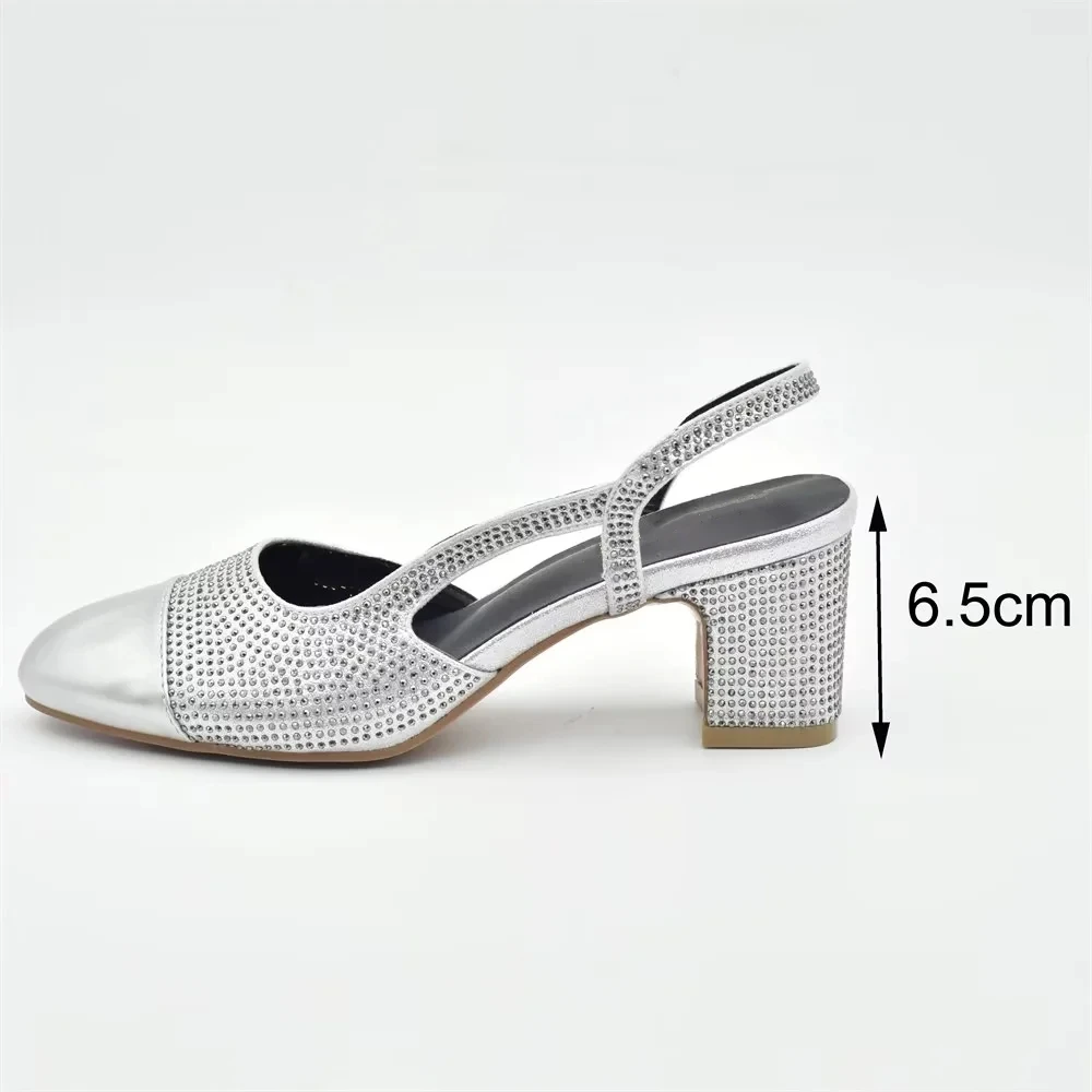 Silver Shoe and Bag Set for Pa - Women Bags And Shoes บทวิจารณ์และราคา