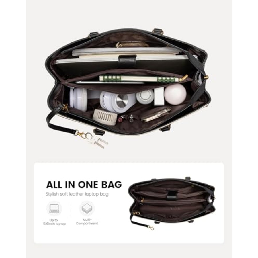 Vintage Leather Work Tote - La - Women'S Bags For Work บทวิจารณ์และราคา