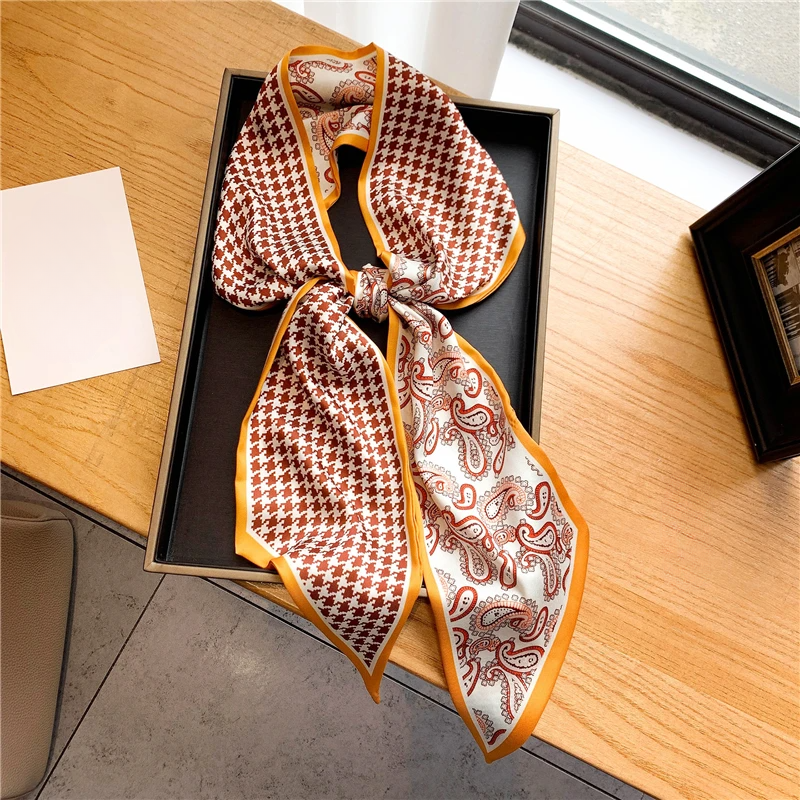 Luxury Long Silk Scarf Female  - Women Bags Online บทวิจารณ์และราคา