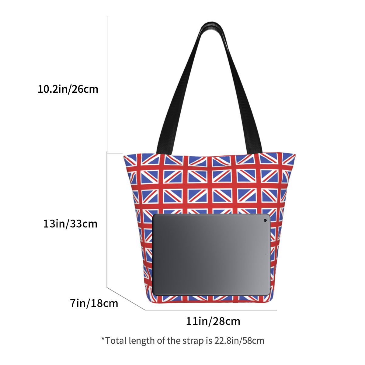 Custom Union Jack Pattern Canv - Women Bags Uk บทวิจารณ์และราคา