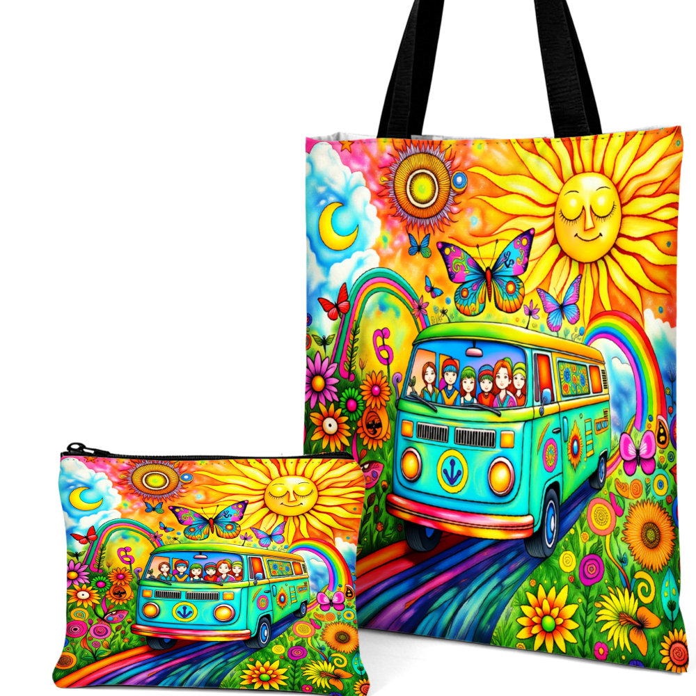 Colorful Hippie Van Handbag Mu - Women'S Bags Handbags บทวิจารณ์และราคา