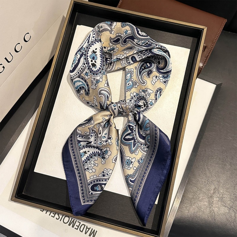 Luxury Satin Square Scarf Pais - Women Bags Online บทวิจารณ์และราคา